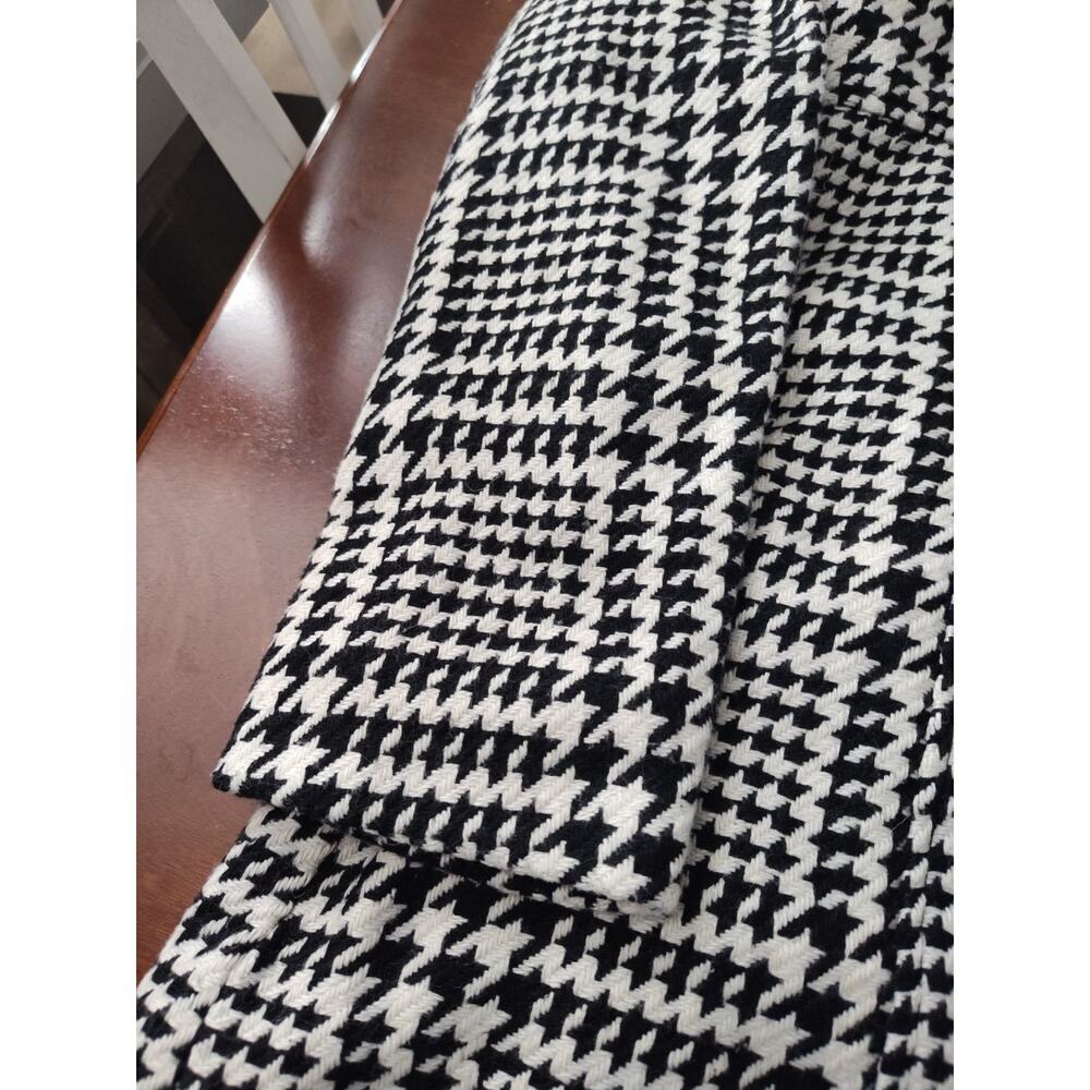 IZ Byer Black White Lined Button Up Jacket SZ S - Picture 5 of 7